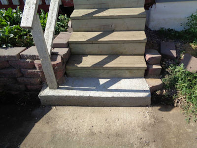 concrete step