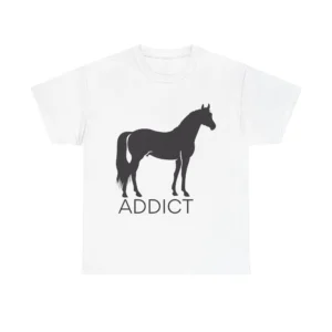 Horse Lover Cotton Tee, Equestrian Gift, Horse Riding Shirt, Animal Enthusiast Top, Equine Apparel, Horseback Riding Tee
