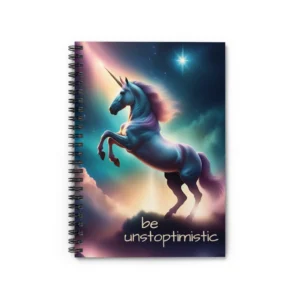 Unstoptimistic Horse Notebook - for Action Takers, Equestrian Journal, Inspirational Quote Notepad, Animal Lover Gift, Mindfulness Diary