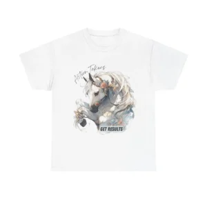 Horse Action Taker Tee, Unisex Graphic Shirt, Motivational Quote T-Shirt, Equestrian Gift, Animal Lover Apparel