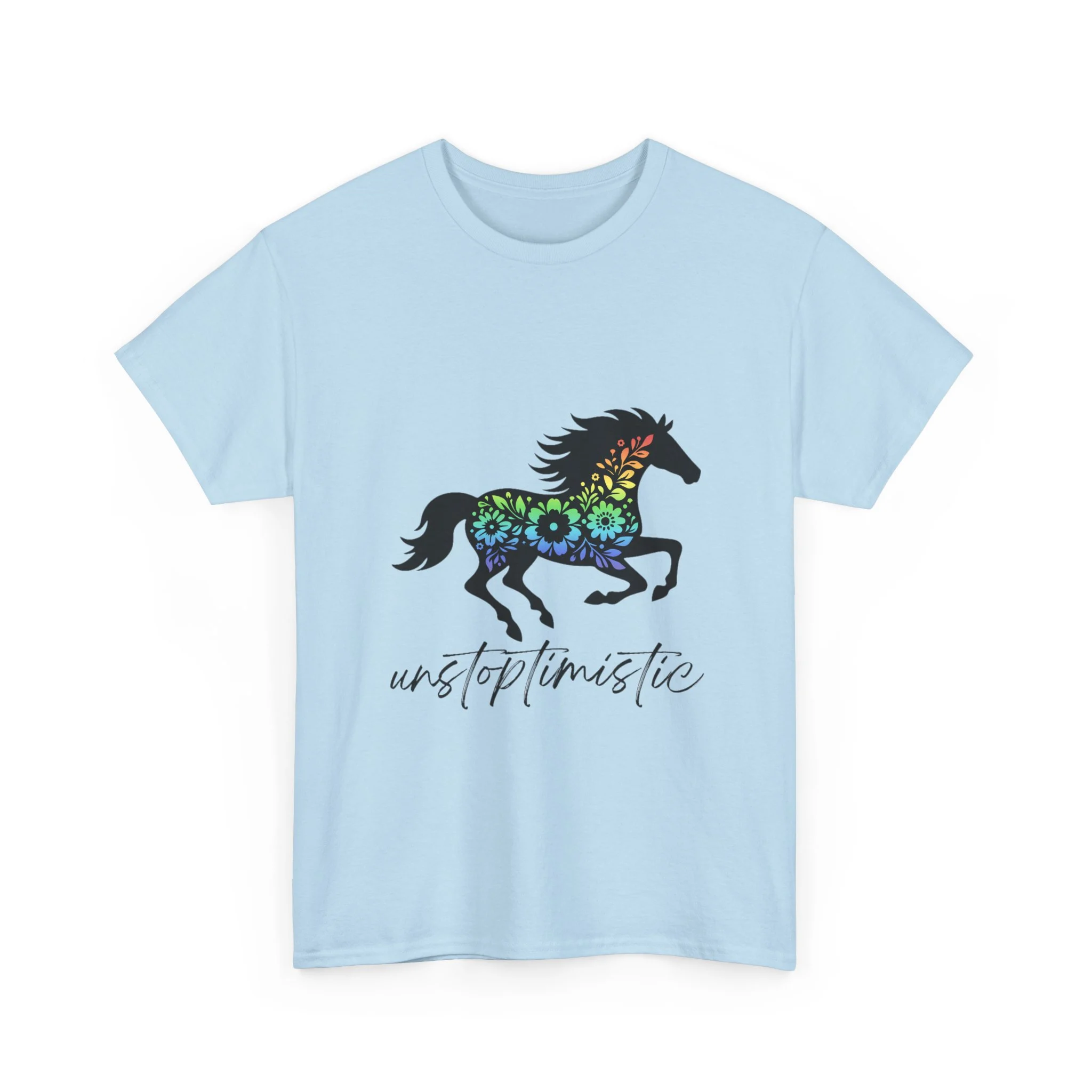 Unstoptimistic Unisex Tee, Cotton Tshirt, Equestrian Lover Gift, Horse Quote Shirt, Farm Animal Graphic T-Shirt - Image 23