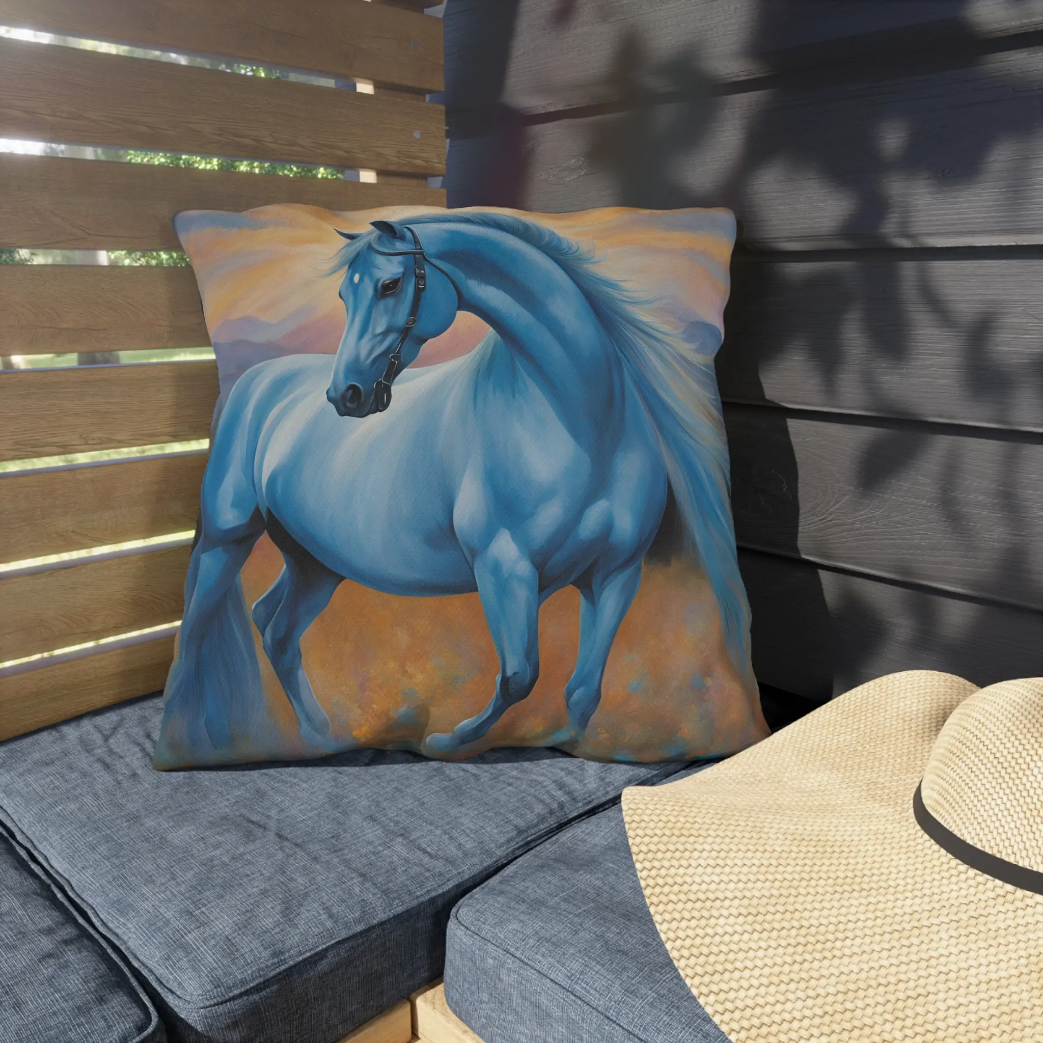Horse Themed Outdoor Pillow - Equestrian Decor, Horse Lover Gift, Patio Cushion, Farmhouse Pillow, Animal Pillow - Image 11