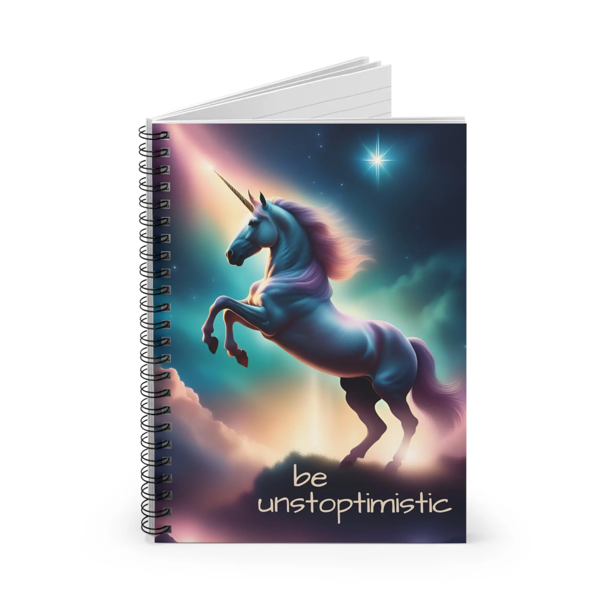 Unstoptimistic Horse Notebook - for Action Takers, Equestrian Journal, Inspirational Quote Notepad, Animal Lover Gift, Mindfulness Diary - Image 2