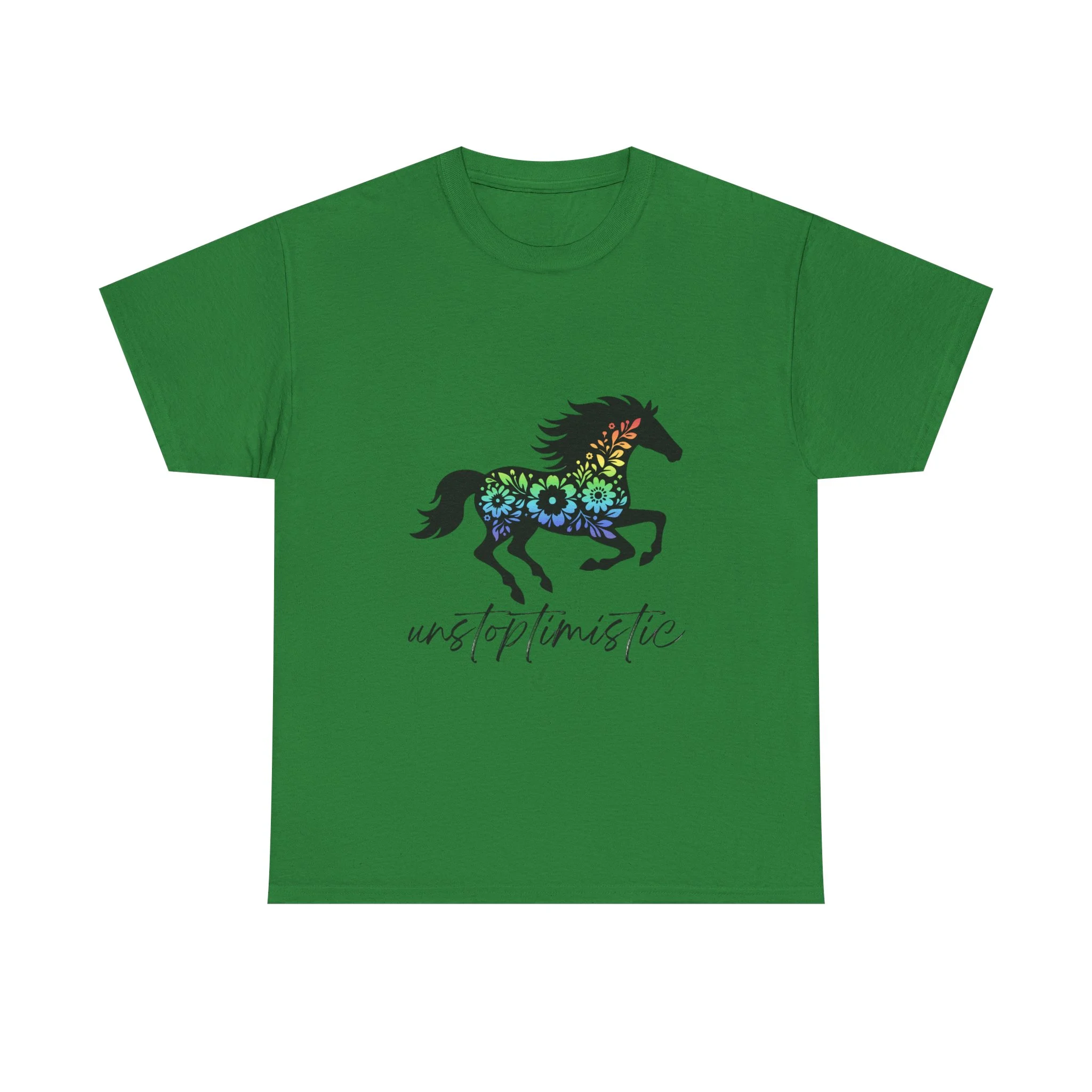 Unstoptimistic Unisex Tee, Cotton Tshirt, Equestrian Lover Gift, Horse Quote Shirt, Farm Animal Graphic T-Shirt - Image 9