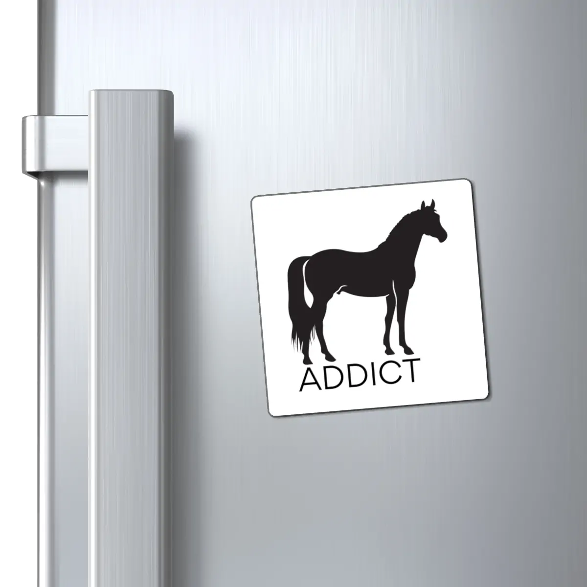 Horse Quote Magnet - Horse Addict, Inspirational Horse-Themed Magnets, Equine Wisdom, Gift for Horse Lovers - Image 2