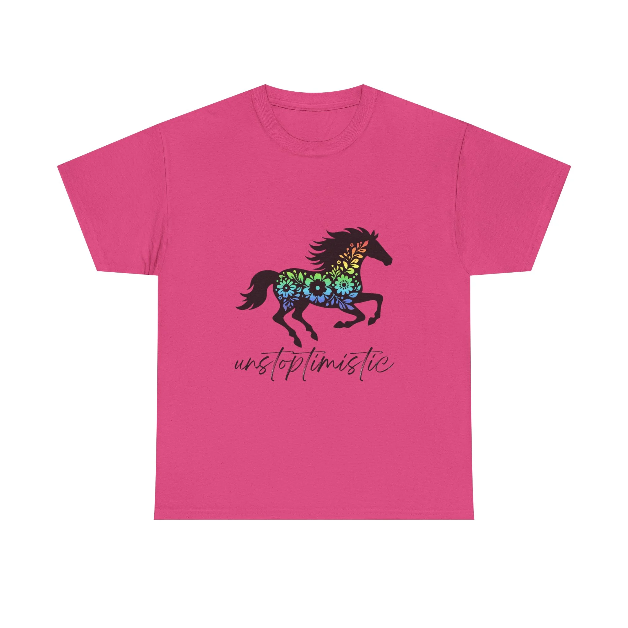 Unstoptimistic Unisex Tee, Cotton Tshirt, Equestrian Lover Gift, Horse Quote Shirt, Farm Animal Graphic T-Shirt - Image 25