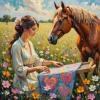 weaving life with a healing horse
