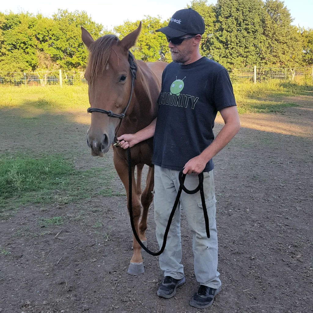 Bob and Flicka at Healing Horse Touch