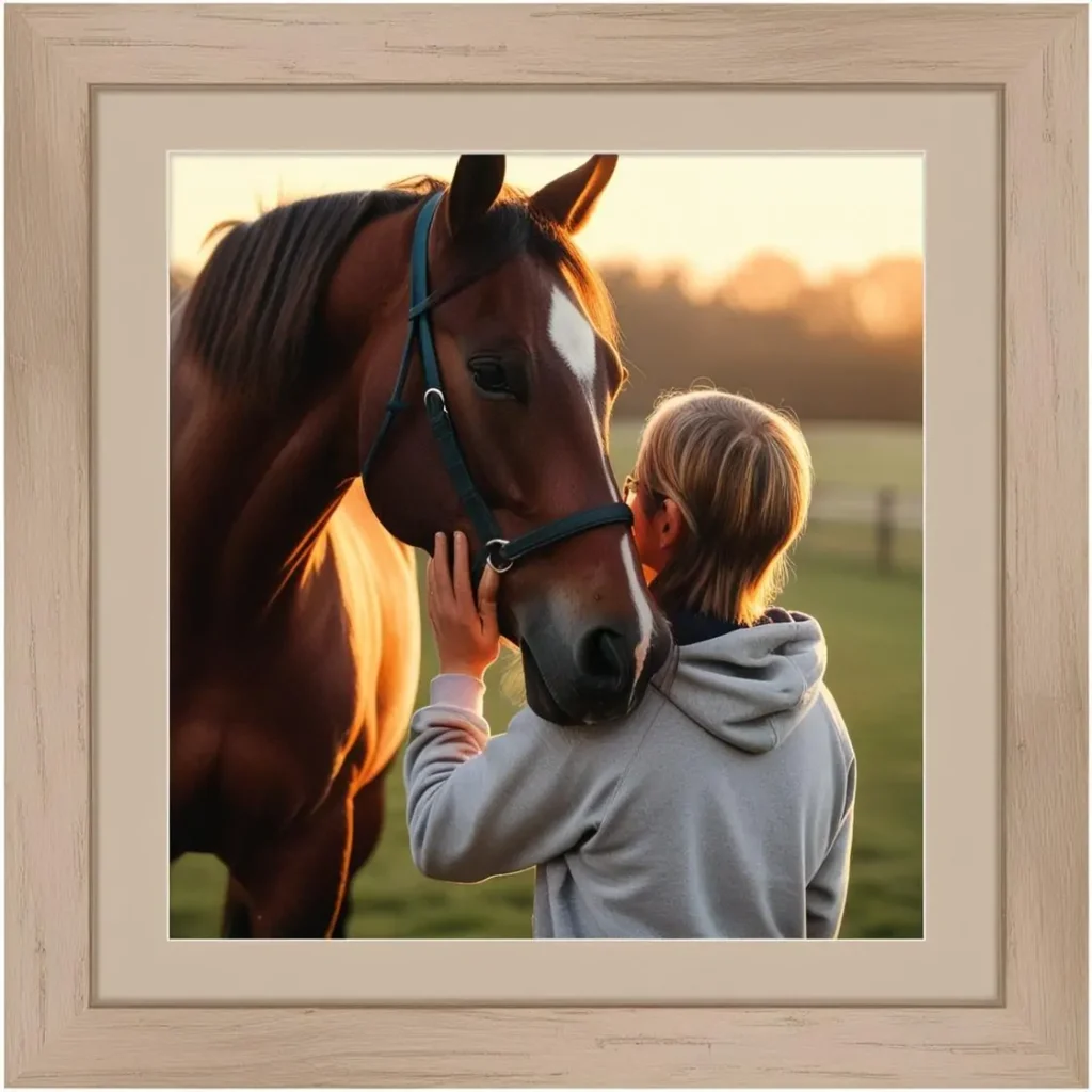 Building a bond with the horse reduces anxiety.