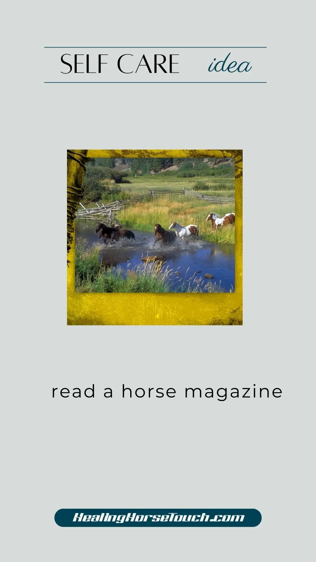 self care with horses