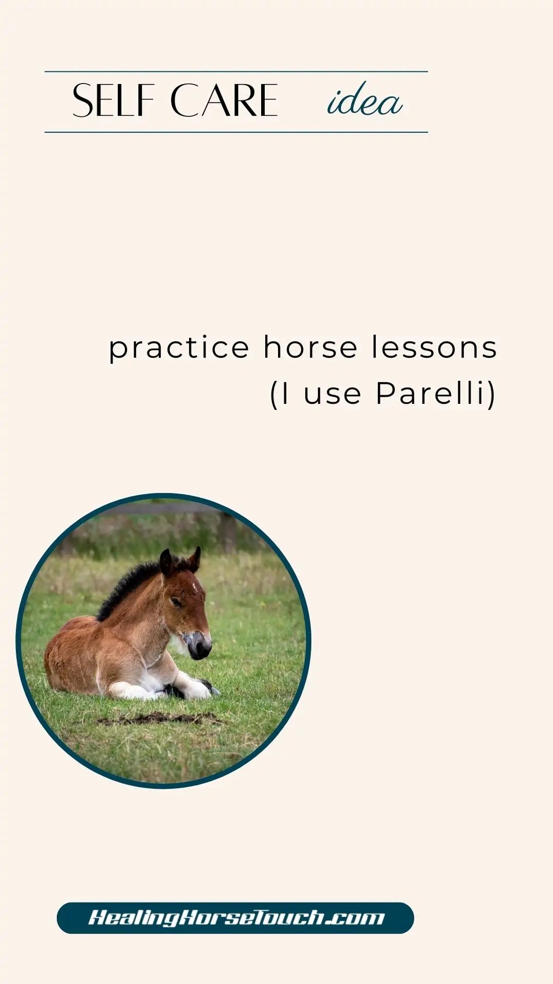 self care with horses