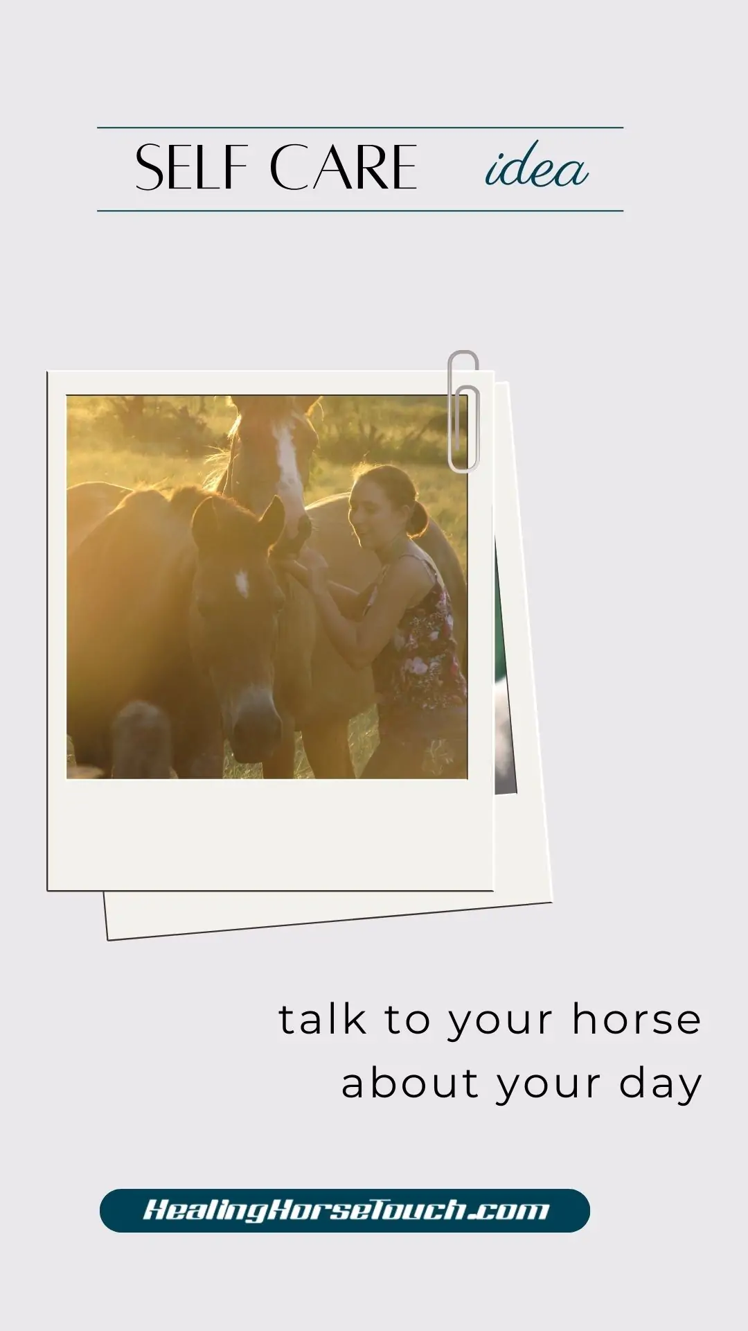 self care with horses