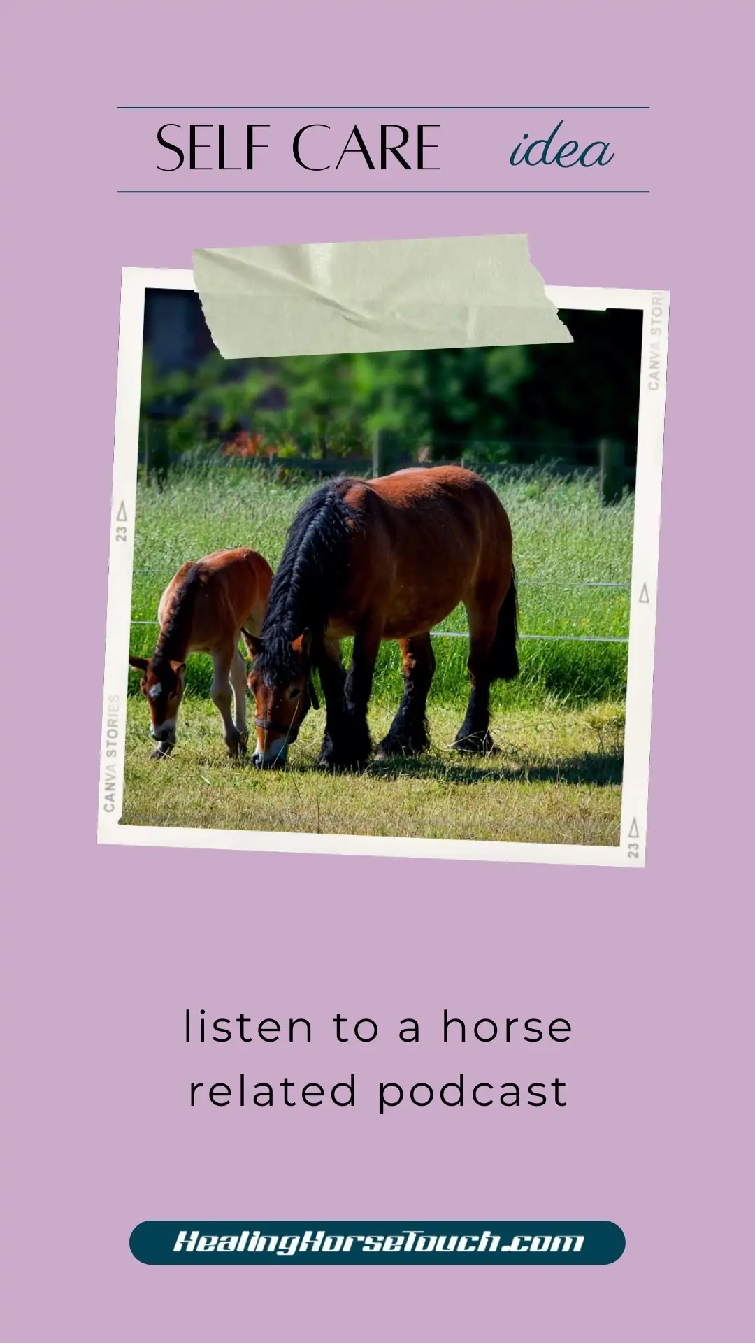 self care with horses