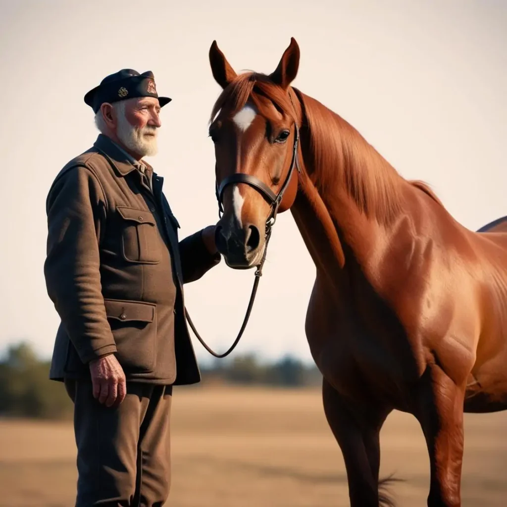 Equine-assisted therapy helps Veterans with PTSD.